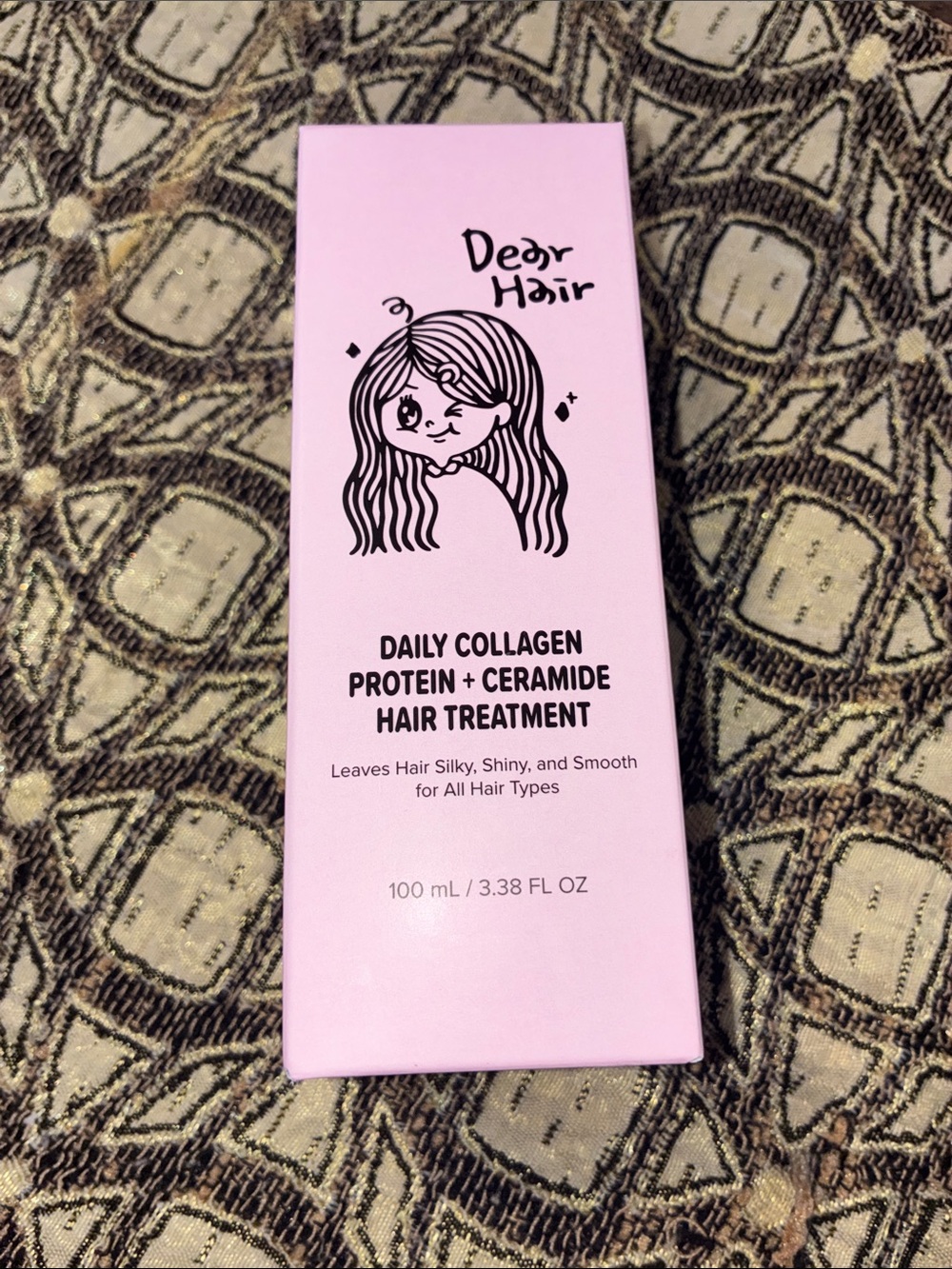 Daily Collagen Protein + Ceramide Hair Treatment — Pink